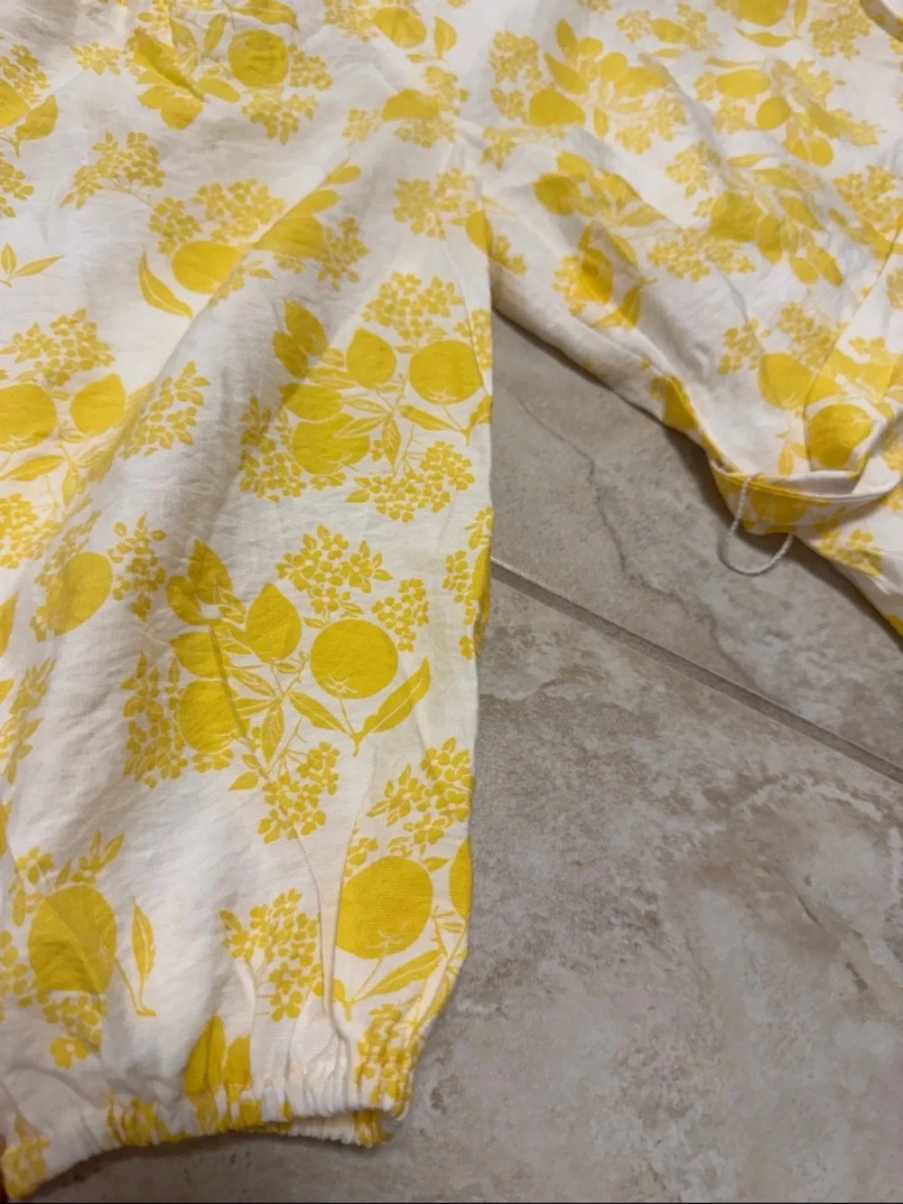 Ann Taylor White Dress with Yellow Floral Print - Picture 4 of 6